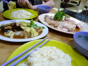 Singaporean chicken rice