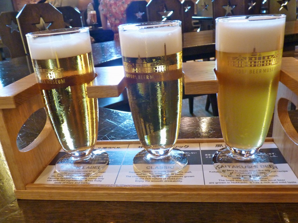 Beer tasting at Sapporo Beer Museum